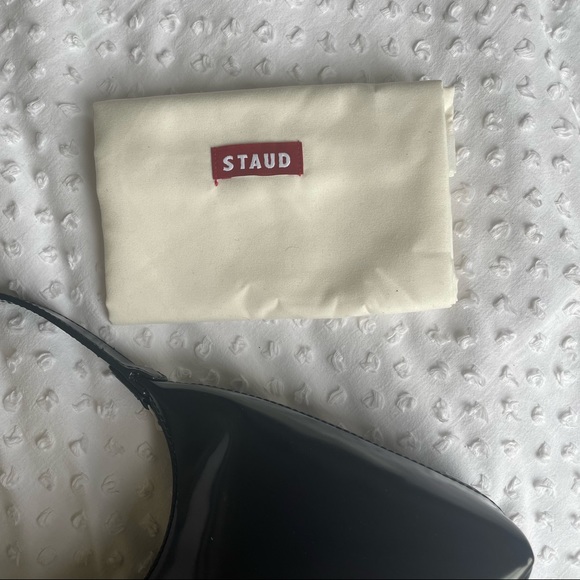 STAUD Black Leather Shoulder Bag - Picture 5 of 6